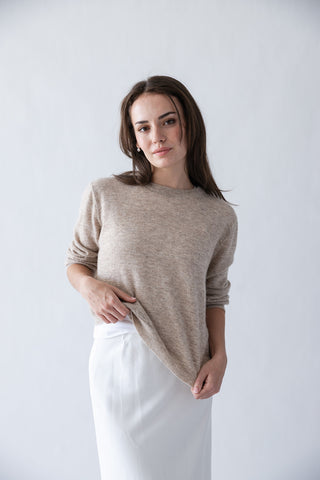 Whit Sweater in Heather Taupe
