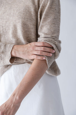 Whit Sweater in Heather Taupe
